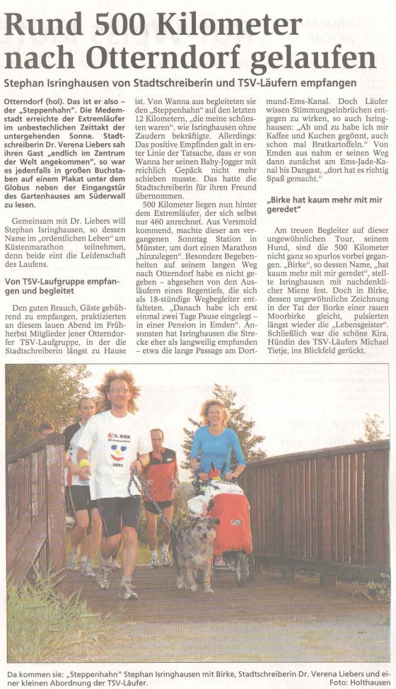 Otterndorf 2005: Niederelbezeitung 23.09.2005