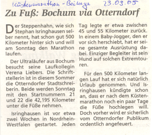 Otterndorf 2005: Marathon-Beilage 23.09.2005